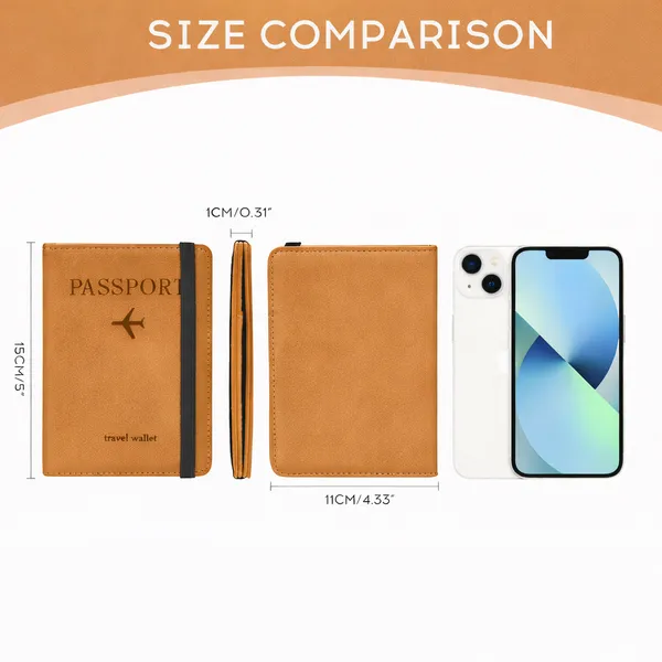 Passport_Holder_Passport_Cover_with_Credit_Card_Slot_and_BoardingPass_Slot_Bi-Fold_Passport_Wallet_Case_Book_Travel_Must_Have,_PU_Leather-Unisex