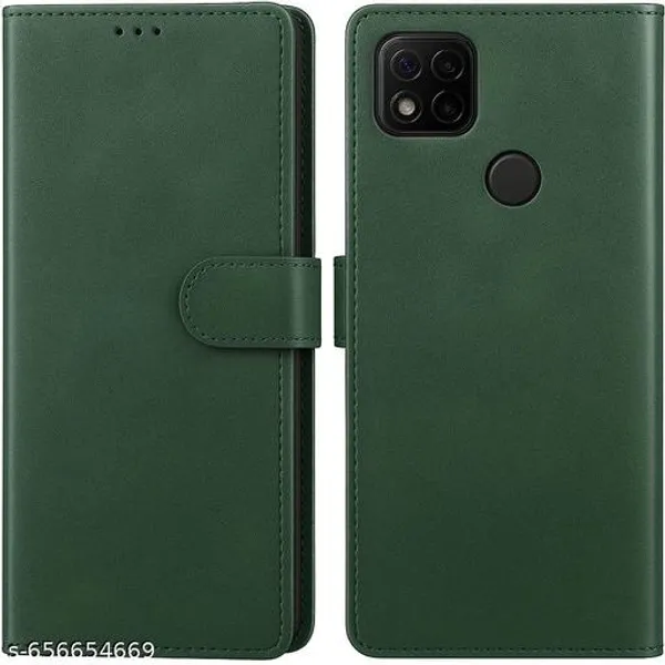 Redmi_9_/_Mi_9_/_9C_Flip_Back_Cover_Case_|_Denim_Fabric_|_Eco-Friendly_Leather_|_Magnetic_Closure_|_Shockproof_Stylish_Mobile_Flip_Cover_for_Redmi_9_/_Mi_9_/_9C