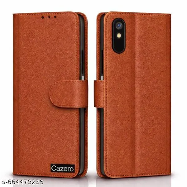 Redmi_9a_Flip_Back_Cover_Pu_Leather_Flip_Cover_Wallet_Case_With_Tpu_Silicone_Case_Back_Cover_For_Vivo_T2X_5G_Vivo_Y56_5G_Vivo_Y16_-_Red