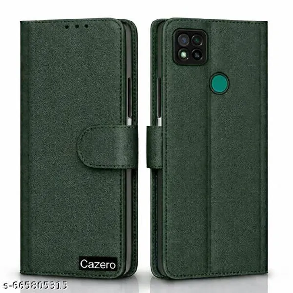 Flip_Cover_for_Redmi_10A/10A_Sport/Redmi_9/Redmi_9_Activ/9C/Poco_C31_|_Leather_Finish_|_Wallet_Stand_and_Shock_Proof_|_Complete_Protection_Flip_Case