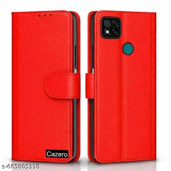 Mi_Redmi_10A_/_10A_Sport/Redmi_9_/_Redmi_9_Activ_/_9C_/_Poco_C31_Flip_Cover|_PU_Leather_Finish_|_360_Protection_|_Wallet_&_Stand_|_Strong_Magnetic_Flip_Case
