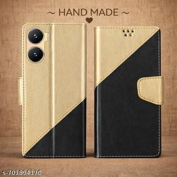 Compatible_for_Vivo_T2x_5G_/_Vivo_Y56_5G_/_Vivo_Y16_Flip_Cover_Leather_Finish_|_Inside_TPU_with_Card_Pockets_|_Wallet_Stand_|_Complete_Protection_Flip_Case