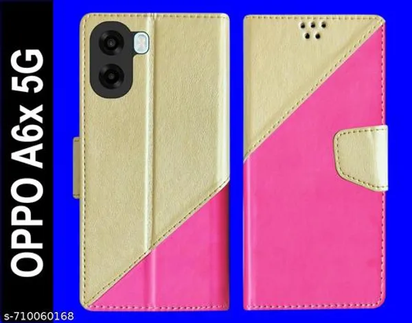 Flip_Cover_for_Oppo_A6X_5G_|_Leather_Finish_|_Card_Slots_|_Wallet_Stand_|_Shockproof_Protection_Flip_Case