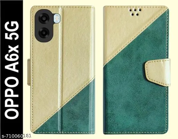 Flip_Cover_for_Oppo_A6X_5G_|_Leather_Finish_|_Card_Slots_|_Wallet_Stand_|_Shockproof_Protection_Flip_Case
