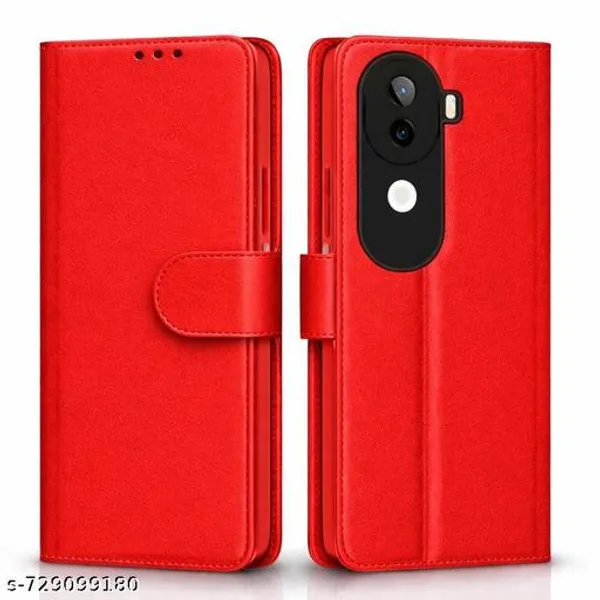 Flip_Cover_for_iQoo_Z9s_5G_/_Vivo_V40e_5G_|_Leather_Finish_|_Wallet_Stand_and_Shock_Proof_|_Complete_Protection_Flip_Case