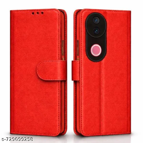 Shock_Proof_Flip_Cover_Back_Case_Cover_for_iQOO_Z10R_5G_|_Vivo_V50_5G_|_V50e_5G_|_V50_5G_Elite_Edition_|_Vivo_T4R_5G_(Flexible_|_Leather_Finish_|_Card_Pockets_Wallet_&_Stand