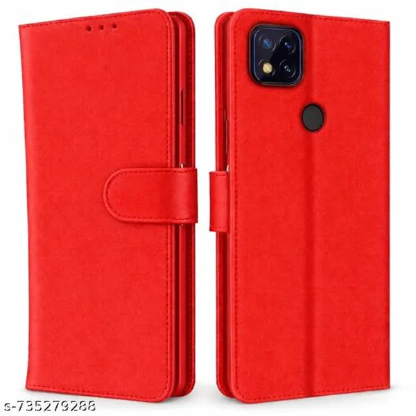 Luxury_Flip_Redmi_9_Flip_Cover_Leather_Finish_Inside_Tpu_With_Card_Pockets_Wallet_Stand_And_Shock_Proof_Complete_Protection_Flip_Case_Black_-_Black