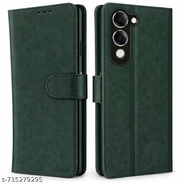 Cover_for_iQoo_Z10_lite_5G/Vivo_T4_lite_5G/Y19_5G/Y19e/Y04_4G/Y29s_5G,_Leather_Finish,_Wallet_Style,_Card_Pockets,_Flip_Case
