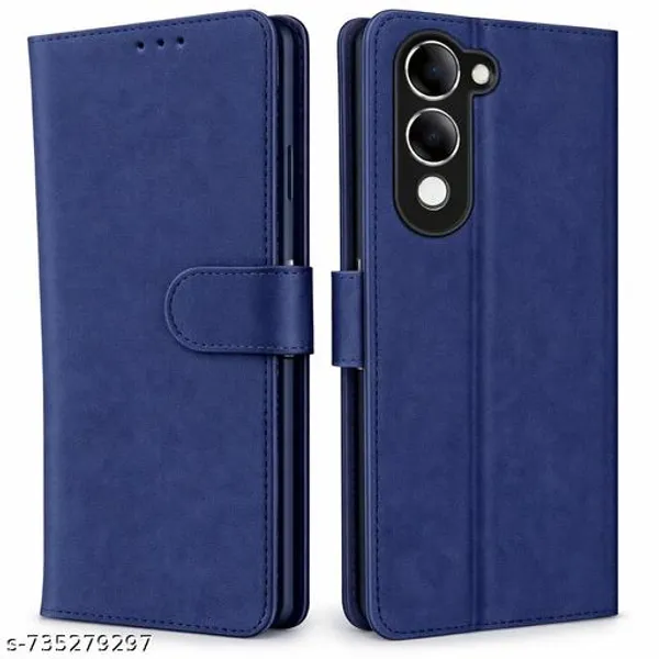 Flip_Cover_for_iQoo_Z10_lite_5G_/_Vivo_T4_lite_5G_/_Y19_5G_/_Y19e_/_Y04_4G_/_Y29s_5G|_Leather_Finish_|_Shockproof_with_Card_Pockets_&_Wallet_Stand_|_Ultimate_Protection_Case
