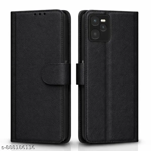 Realme_C35_Flip_Cover_|_PU_Leather_Finish_|_360_Protection_|_Wallet_&_Stand_|_Strong_Magnetic_Flip_Case_for_Realme_C35