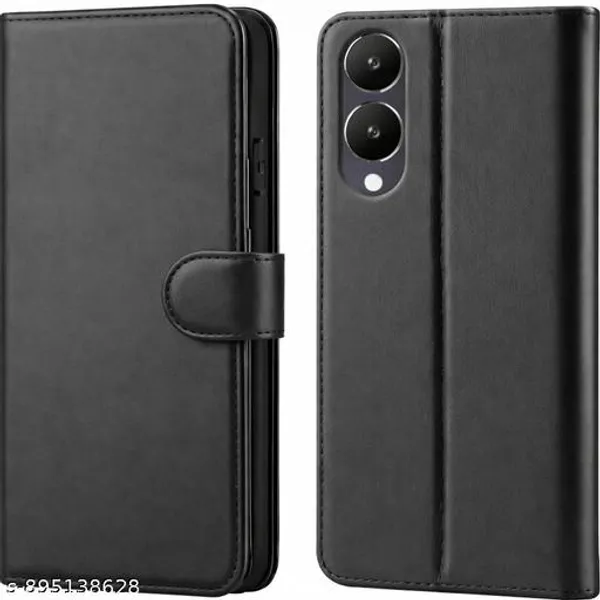 Compatible_for_Vivo_Y28_5G_/_Vivo_Y17s_4G_Flip_Cover_Leather_Finish_|_Inside_TPU_with_Card_Pockets_|_Wallet_Stand_|_Complete_Protection_Flip_Case