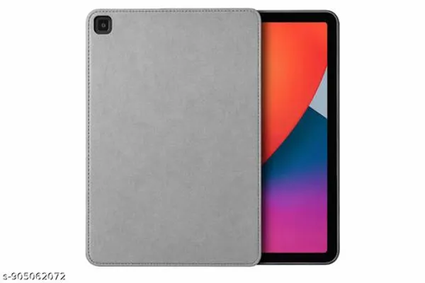 Star_Flip_Premium_Flip_Cover_For_Samsung_Galaxy_Tab_A7_Lite_8_7_Inch_Leather_Magnetic_Stand_Soft_Tpu_Back_With_Pu_Leather_Front_-_Grey