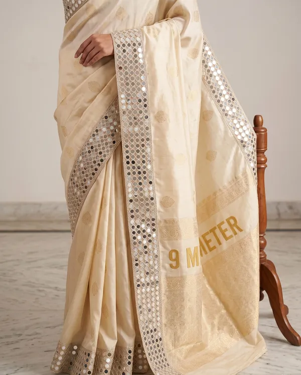 Decorative_Silver-Toned_Embroidered_Lace_Trim_With_Mirror_Embellishment