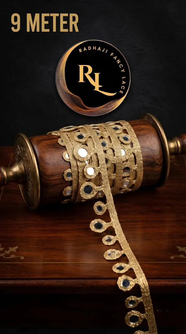 9-Meter_Gold_Cascading_Round_Mirror_Work_Ethnic_Lace_Border