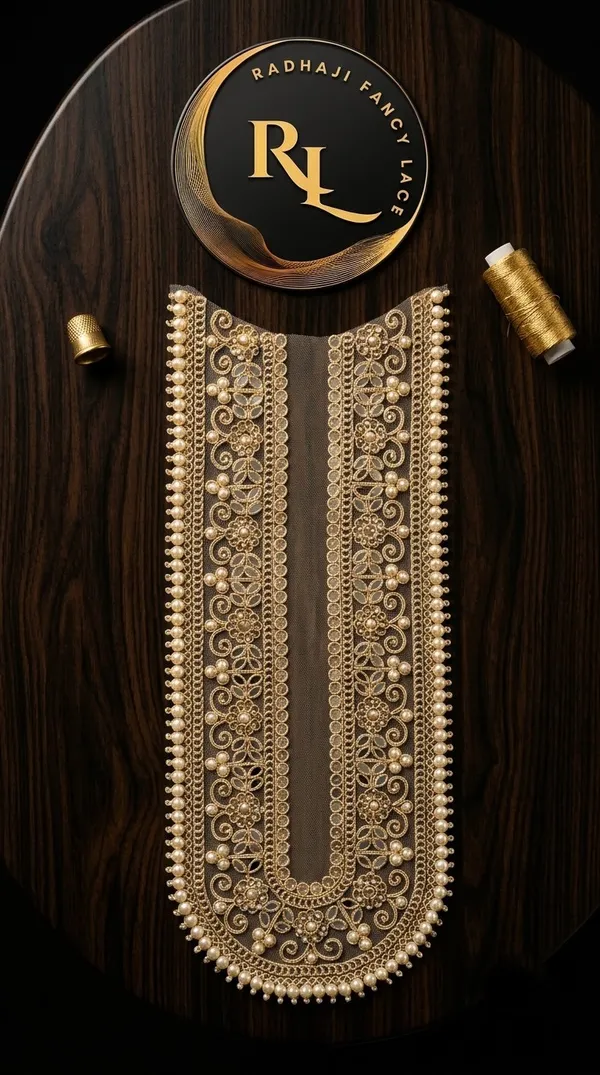 Designer_Gold_Zari_Embroidery_and_Pearl_Neck_Patch_with_Mirror_Work_for_Suit,_Kurti,_and_Blouse