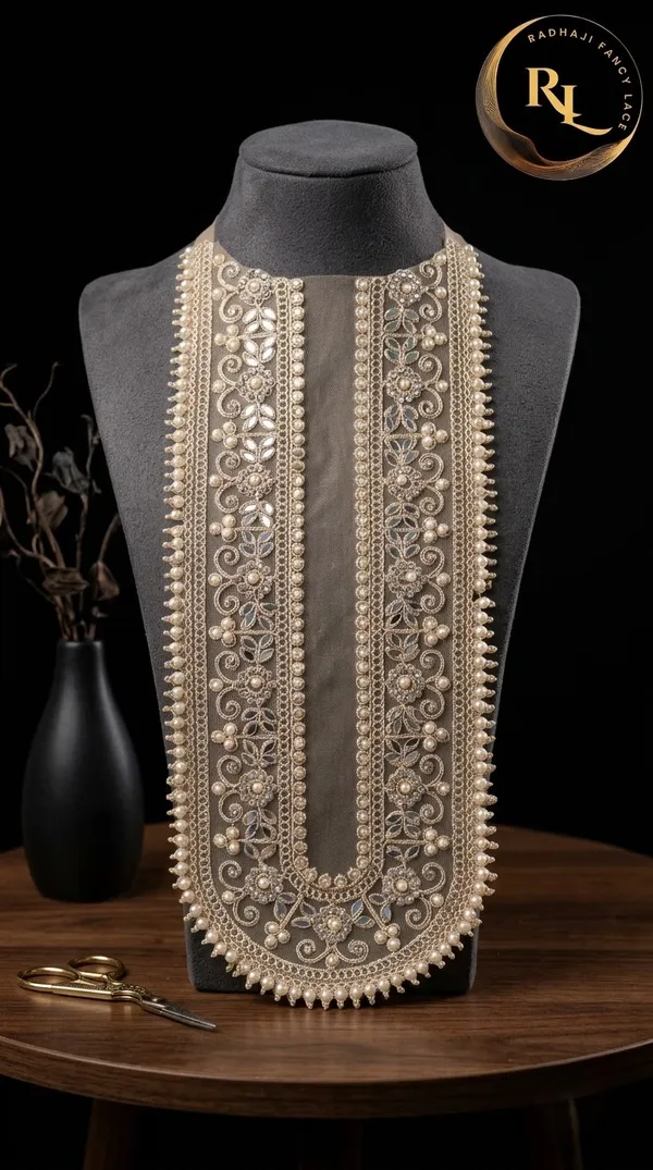 Designer_Gold_Zari_Embroidery_and_Pearl_Neck_Patch_with_Mirror_Work_for_Suit,_Kurti,_and_Blouse
