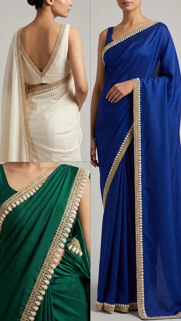 Elevate_your_ethnic_wear,_bridal_couture,_and_festive_outfits_with_this_breathtaking_Teardrop_Pearl_and_Gold_Lace_Trim._Expertly_designed_with_a_shimmering_metallic_gold_woven_base,_this_designer_border_features_a_continuous,_cascading_row_of_lustrous_teardrop-shaped_white_pearls_that_add_rich_texture_and_regal_sophistication_to_any_garment.