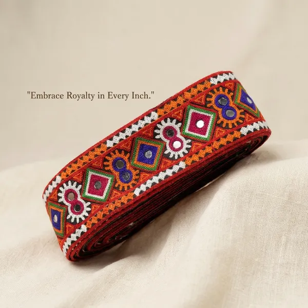 Handcrafted_Embroidered_Decorative_Lace_Trim_With_Vibrant_Ethnic_Patterns