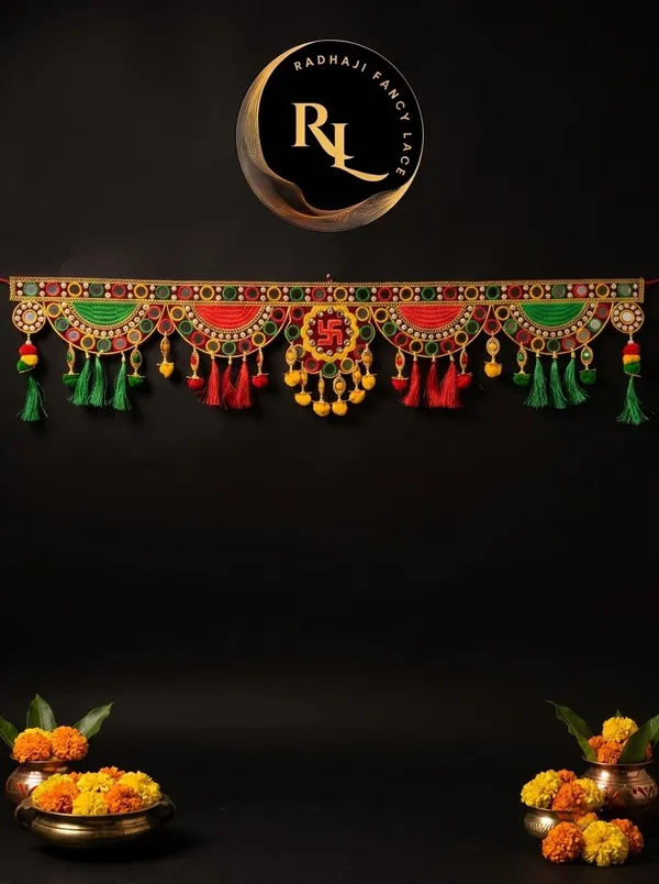 Handcrafted_Festive_Swastik_Wall_Hanging_Toran_/_Bandhanwar