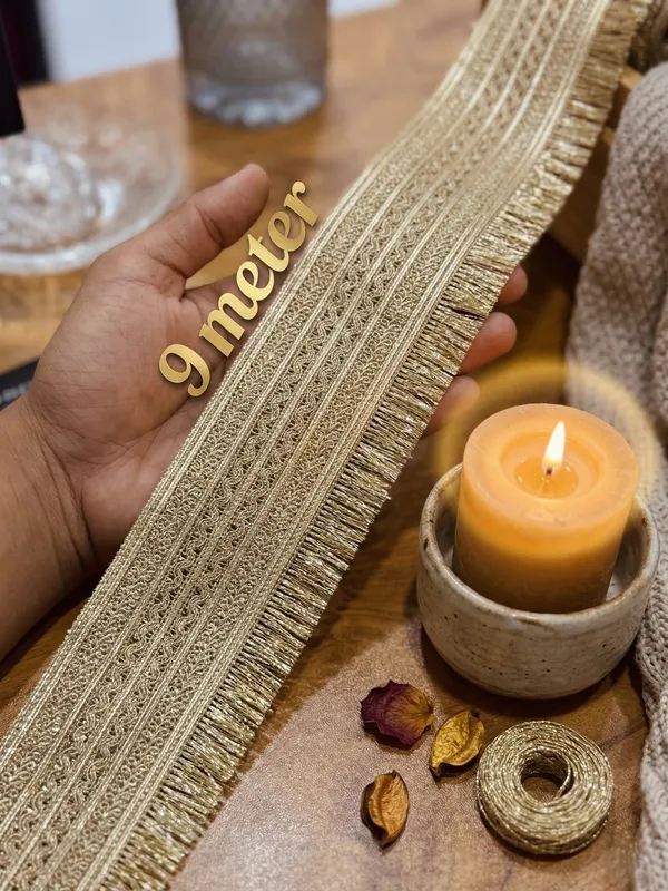 Golden_Decorative_Trim_With_Fringe_Border_Lace