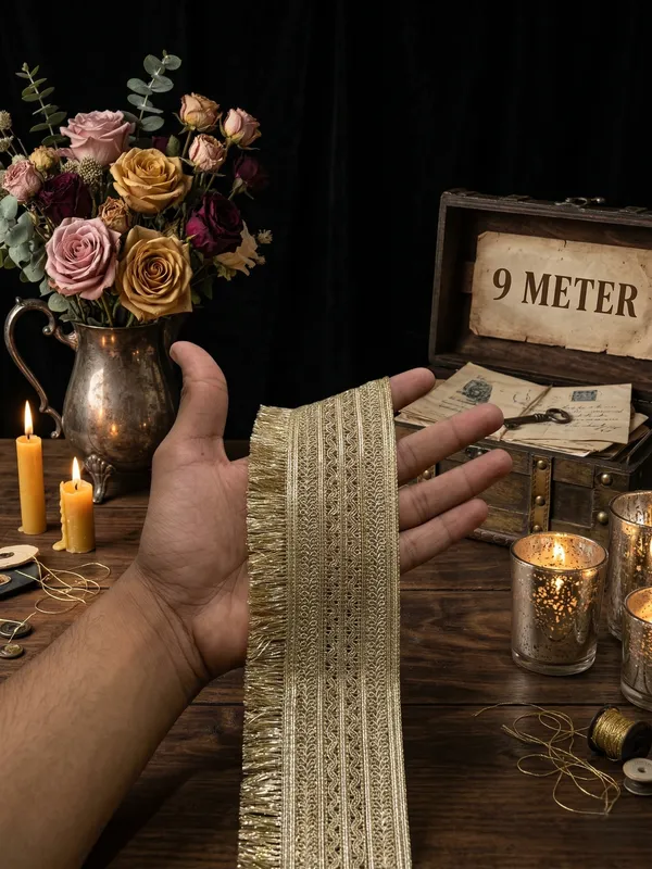 Golden_Decorative_Trim_With_Fringe_Border_Lace