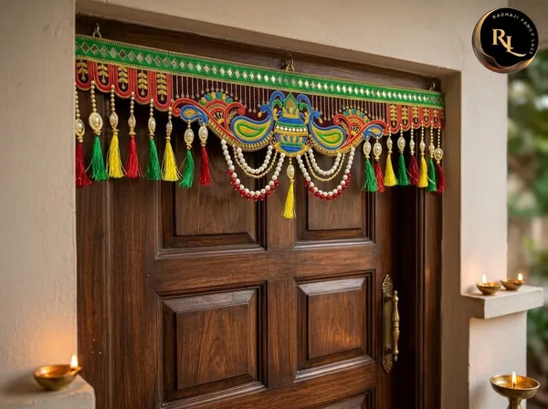 Traditional_Festive_Door_Toran_/_Bandhanwar_with_Kalash,_Royal_Peacock_Motifs,_Cascading_Pearl_Chains,_and_Multicolor_Silk_Tassels_for_Home_Decor
