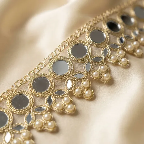 Gold-Toned_Decorative_Lace_Trim_With_Mirror_Work_And_Bead_Embellishments