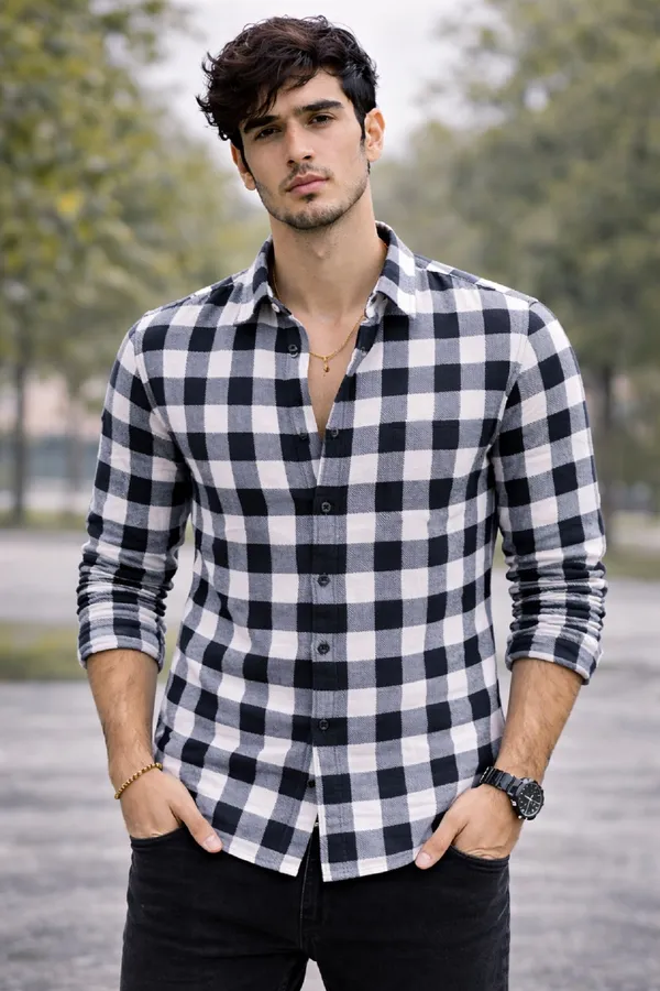 Black_Cotton_Blend_Full_Sleeve_Casual_Full_Sleeve_Shirt_For_Men