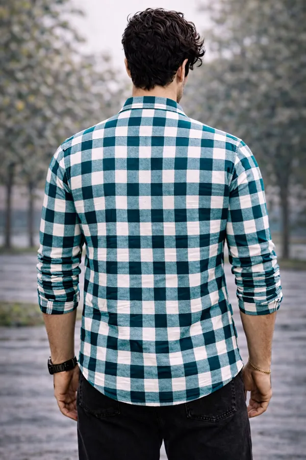 Blue_Cotton_Blend_Full_Sleeve_Casual_Full_Sleeve_Shirt_For_Men