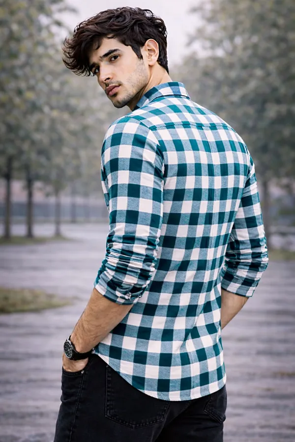 Blue_Cotton_Blend_Full_Sleeve_Casual_Full_Sleeve_Shirt_For_Men