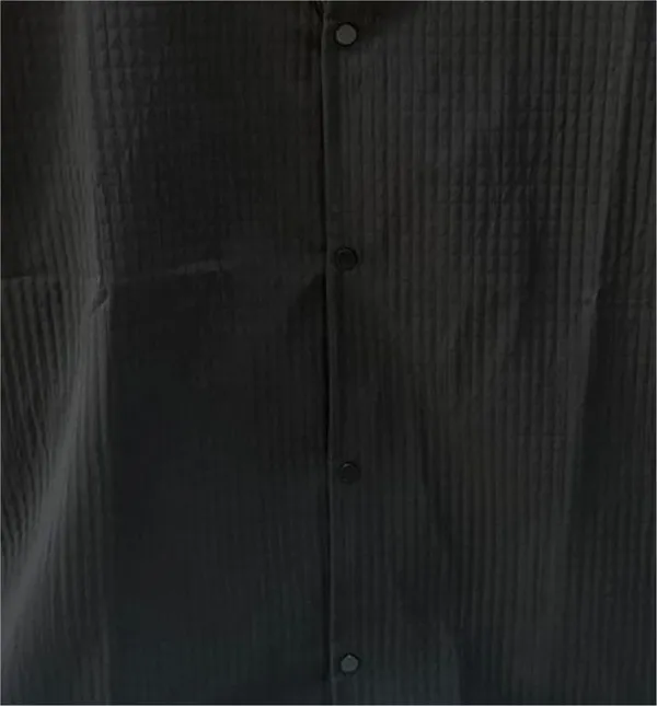 Black_Polycotton_Half_Sleeve_Casual_Half_Sleeve_Shirt_For_Men