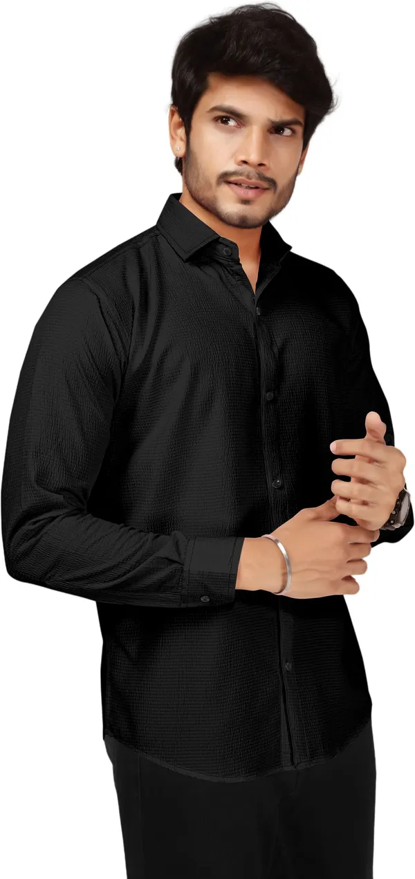 Black_Polycotton_Full_Sleeve_Casual_Full_Sleeve_Shirt_For_Men