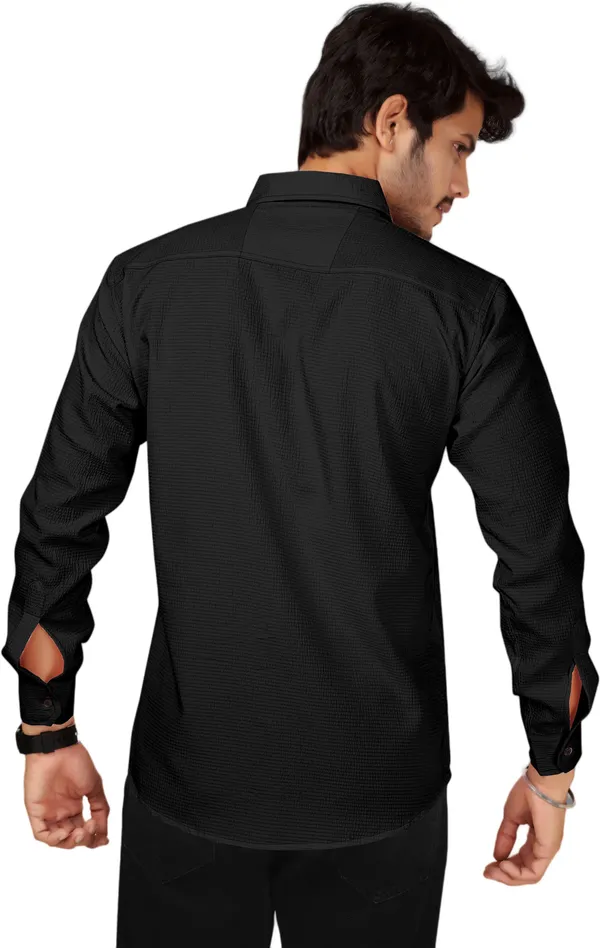 Black_Polycotton_Full_Sleeve_Casual_Full_Sleeve_Shirt_For_Men