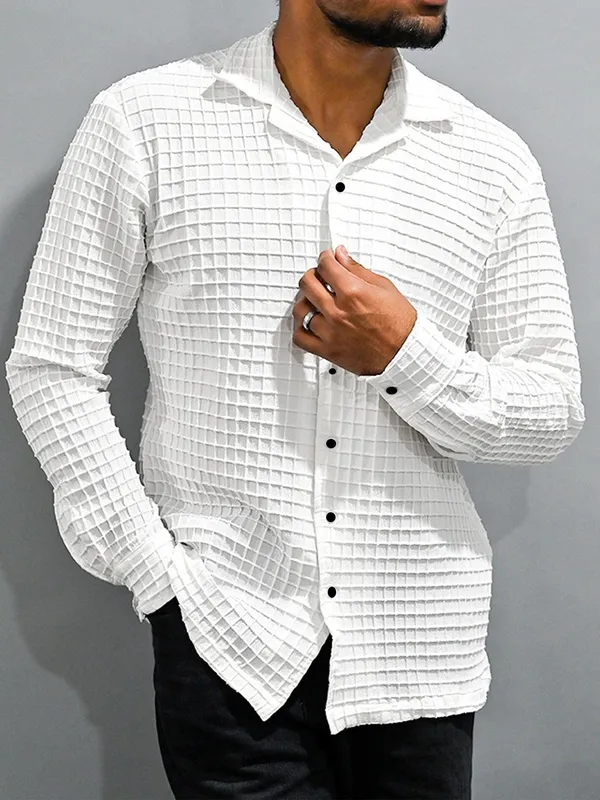 White_Polycotton_Full_Sleeve_Casual_Full_Sleeve_Shirt_For_Men