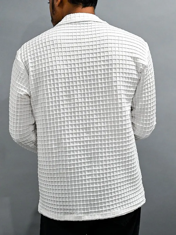 White_Polycotton_Full_Sleeve_Casual_Full_Sleeve_Shirt_For_Men