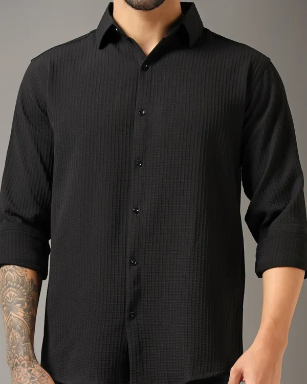 Black_Polycotton_Full_Sleeve_Casual_Full_Sleeve_Shirt_For_Men