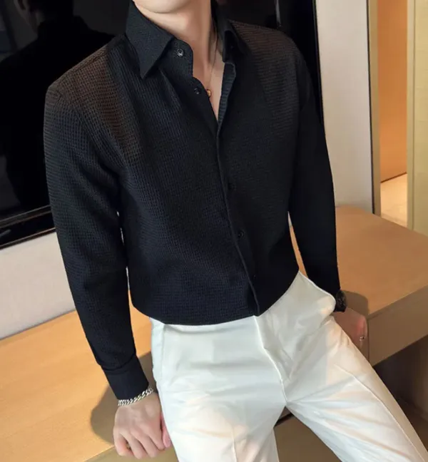 Black_Polycotton_Full_Sleeve_Casual_Full_Sleeve_Shirt_For_Men