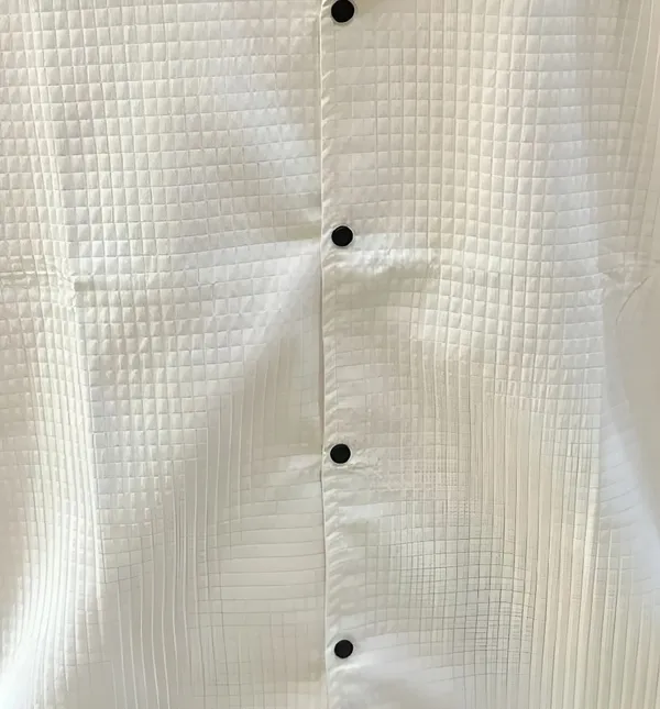 White_Polycotton_Half_Sleeve_Casual_Half_Sleeve_Shirt_For_Men