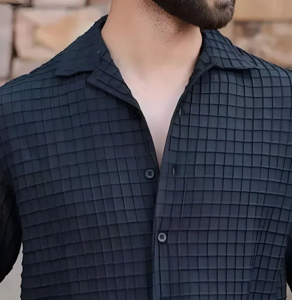 Black_Polycotton_Full_Sleeve_Casual_Full_Sleeve_Shirt_For_Men