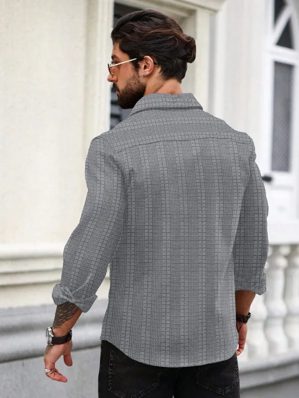 Grey_Polycotton_Full_Sleeve_Casual_Full_Sleeve_Shirt_For_Men