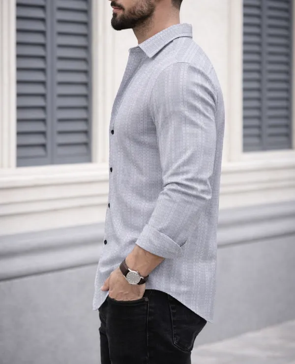 Silver_Polycotton_Full_Sleeve_Casual_Full_Sleeve_Shirt_For_Men