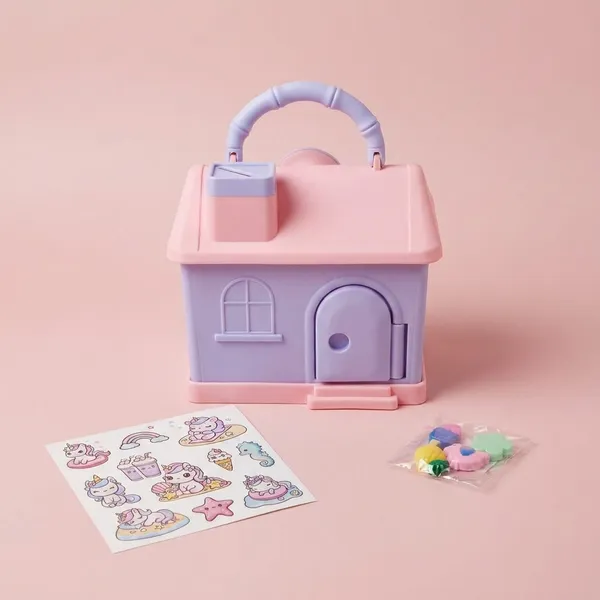 Pink_And_Grey_Handbag_Style_Bank_With_Unicorn_Stickers