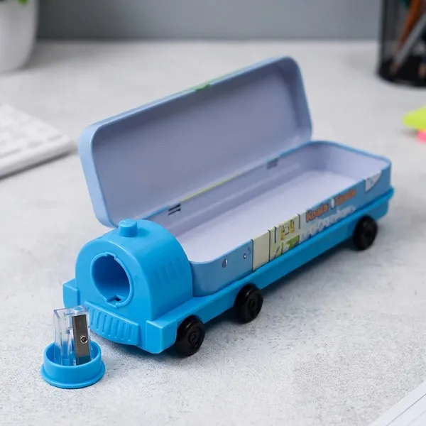 Koala_DualSided_Pencil_Case_With_Detachable_Sharpener_Blue_Bus_Design