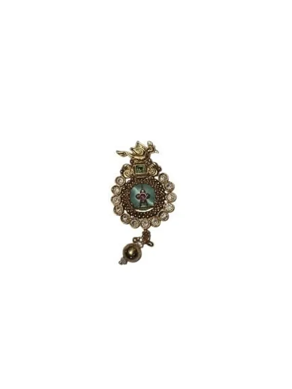 Antique_Gold_Tone_Religious_Ring_With_Angel_And_Gemstone_Detailing