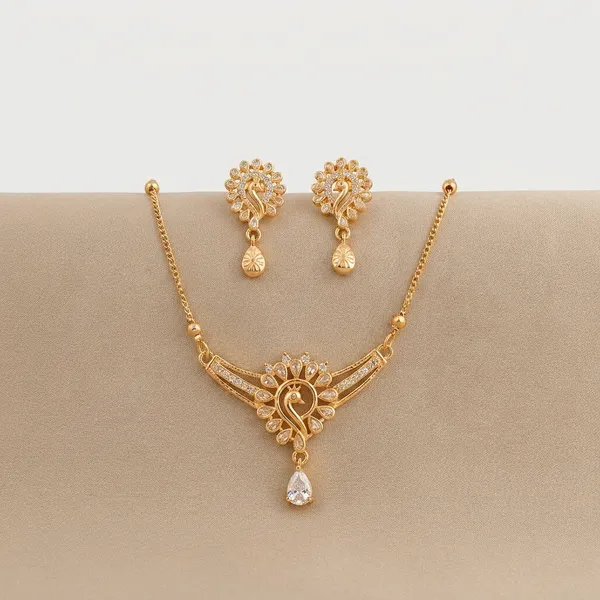 American_Diamond_Necklace_Set_With_Matching_Earrings