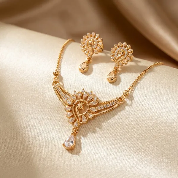 American_Diamond_Necklace_Set_With_Matching_Earrings