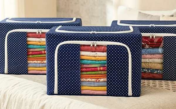 Blue_Non_Woven_Fabric_Cloth_Organizer