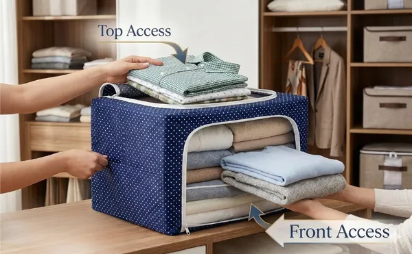 Blue_Non_Woven_Fabric_Cloth_Organizer