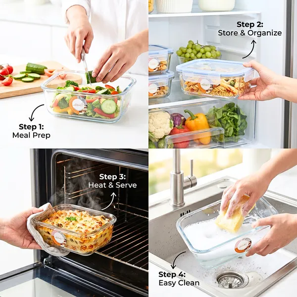 Borosilicate_Rectangle_Shape_Airtight_Glass_Food_Container-Set_of_three_(Free_Insulated_Tiffin_Bag_and_120_Ml._Glass_Jar_for_Pickle/Mouth_Freshner)