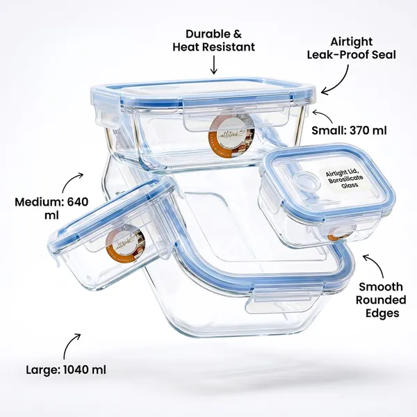 Borosilicate_Rectangle_Shape_Airtight_Glass_Food_Container-Set_of_three_(Free_Insulated_Tiffin_Bag_and_120_Ml._Glass_Jar_for_Pickle/Mouth_Freshner)